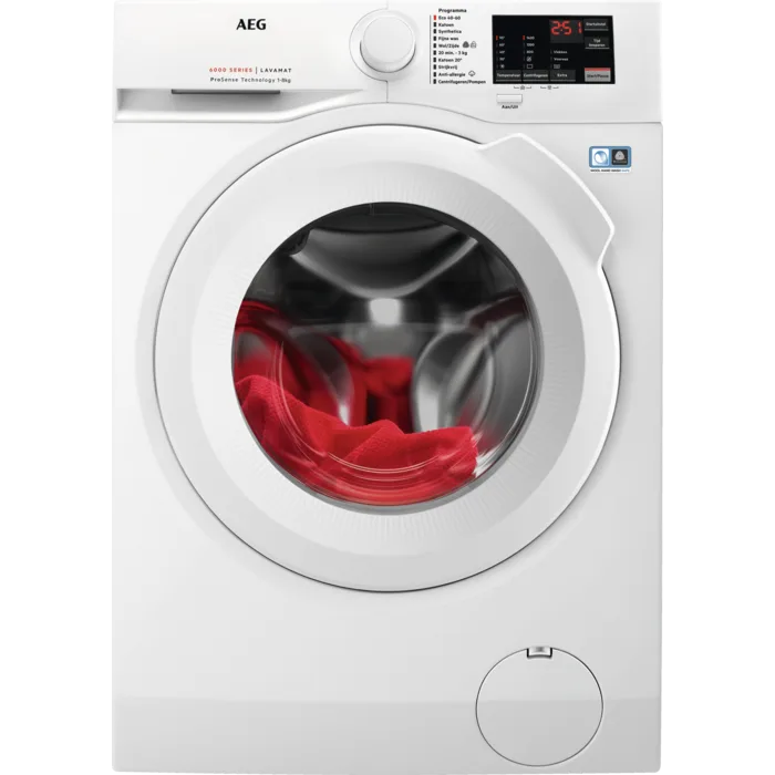 AEG 6000 ProSense® - Wasmachine voorlader 8 kg LF62CW84 de AEG – photo produit
