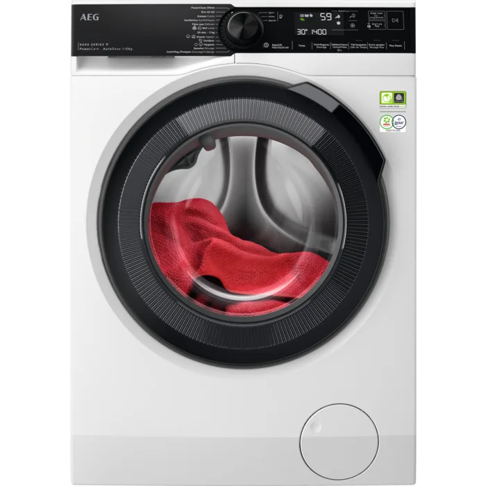 AEG 8000 serie PowerCare Autodose Wasmachine voorlader 10 kg L86FR16S6Q de AEG – photo produit