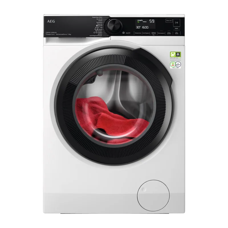 AEG 8000 serie PowerCare UniversalDose Wasmachine voorlader 9 kg LR8696UD4M de AEG – photo produit