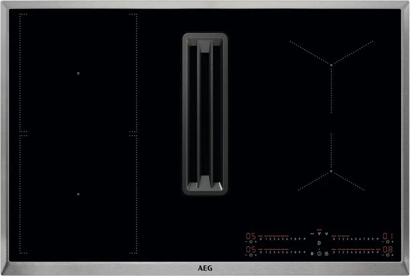 CCE84543XB EcoLine - Inbouw Inductiekookplaat met afzuiging från AEG i Svart – produktbild