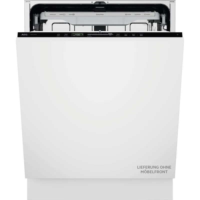 GI8200A2TC Vollintegrierter Einbau-Geschirrspüler 60 cm, 14 Maßgedecke, WiFi Smart App-Steuerung, SatelliteClean Pro, ZoneClean, ExtraLeise 38 dB, 8,4 L Wasserverbrauch, Easyflex Plus Körbe, SoftGrips & SoftSpikes, LightOnFloor, Besteckschublade von AEG – Produktfoto