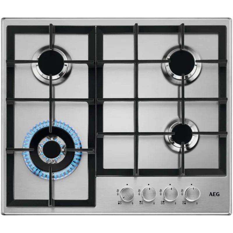 HGB64400SM Gas kookplaat Grijs de AEG – photo produit