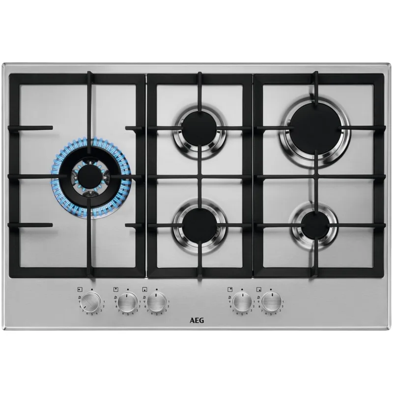 HGB75520SM Gas kookplaat Grijs de AEG – photo produit