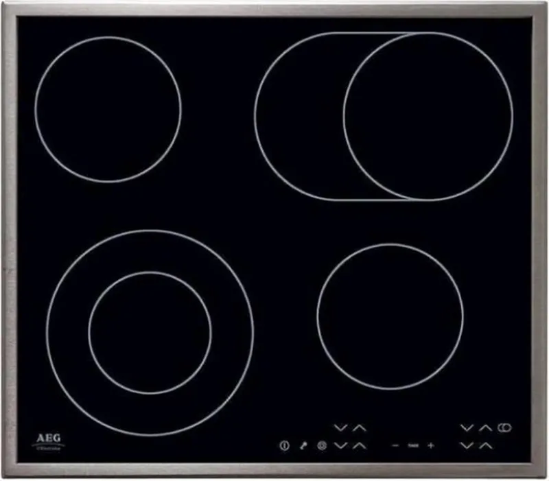 HK634060XB 3000 serie - Inbouw elektrische kookplaat - Keramisch Kookplaat - 60 cm de AEG en Noir – photo produit