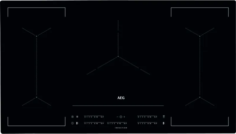 IKE95454IB Ingebouwd 90 cm Inductiekookplaat zones 5 zone(s) by AEG in Black – product photo