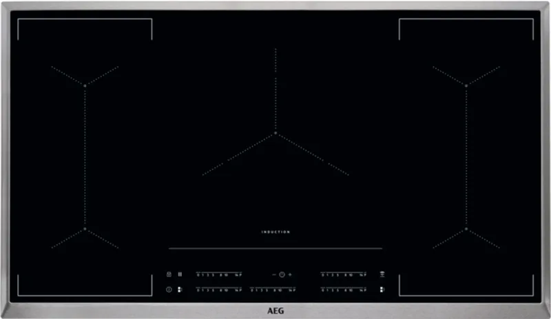 IKE95454XB 6000 serie MultipleBridge - Inbouw inductie kookplaat - 90 cm de AEG en Noir – photo produit
