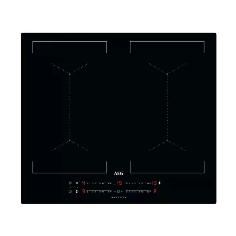 IKS64453IB Plaque de cuisson à induction encastrable 60 cm - 4 zones avec fonction Bridge - Noir de AEG – photo produit