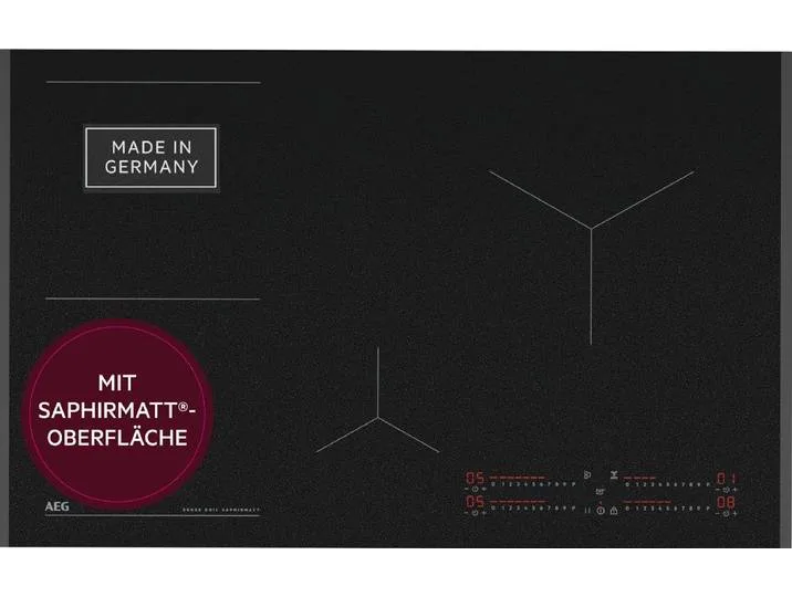 Induktions-Kochfeld Serie 7000 TII84B1FFZ, Bis zu 10x weniger sichtbare Kratzer – Made in Germany von AEG – Produktfoto