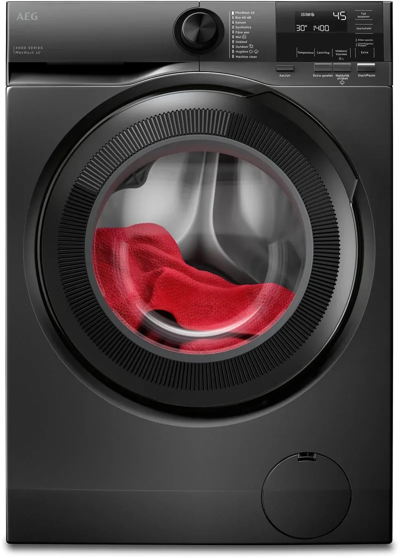 LE6ONYX 6000 ProSense Wasmachine 9 kg van AEG in Onyx – productfoto