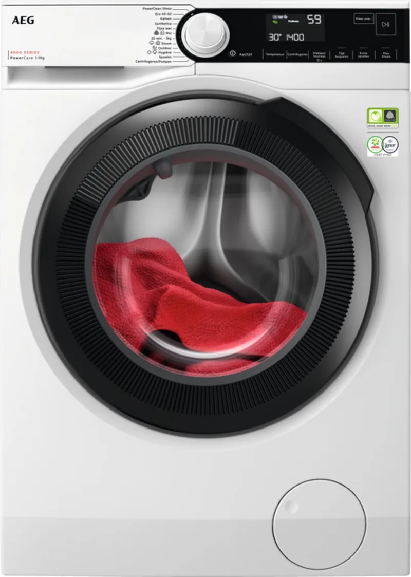 LR85944 8000 serie PowerCare - Wasmachine - Energielabel A - 1400 toeren - 9 kg by AEG in White – product photo