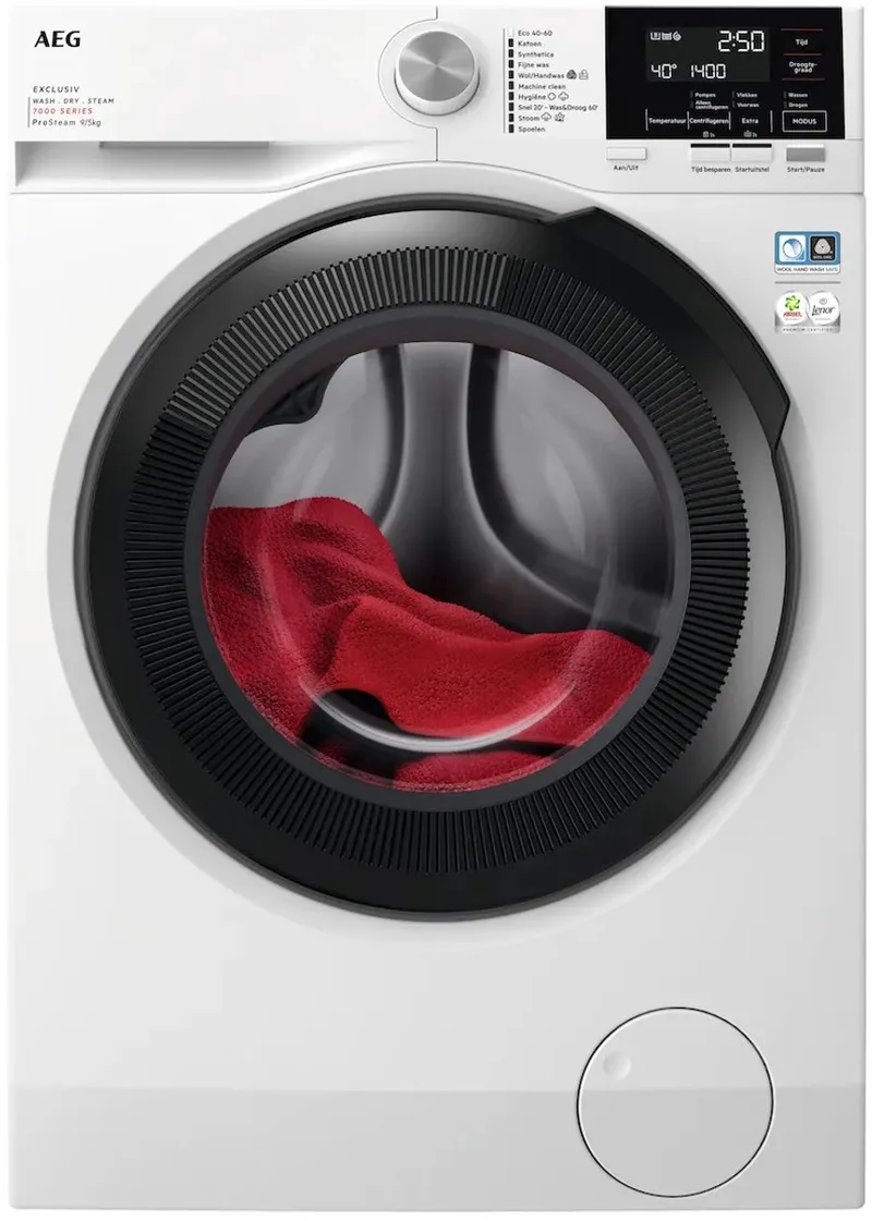 LWR739X64 7000 serie ProSteam - Was/droogcombinatie 9/5 Kg - 1600 TPM von AEG in Weiß – Produktfoto
