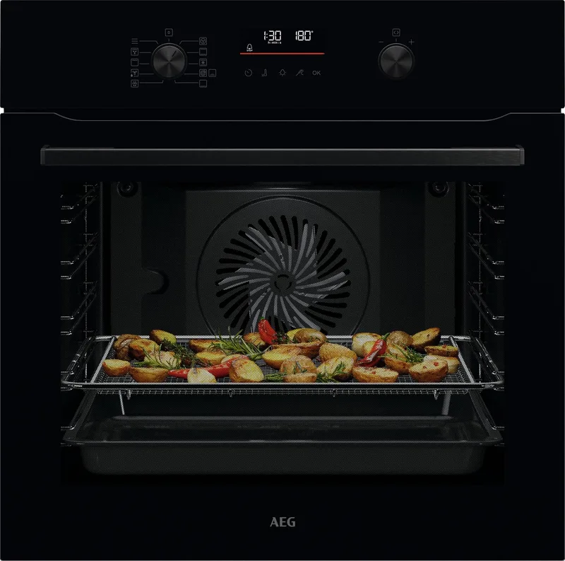 OS6P50WAK 6000 SenseCook - Inbouwoven - Heteluchtoven met pyrolyse reiniging von AEG in Schwarz – Produktfoto