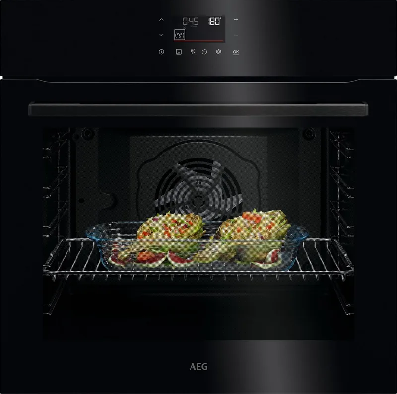 OU5PB40WPK 5000 SurroundCook - Inbouwoven - Heteluchtoven met Pyrolysereiniging - 72 l van AEG in Zwart – productfoto