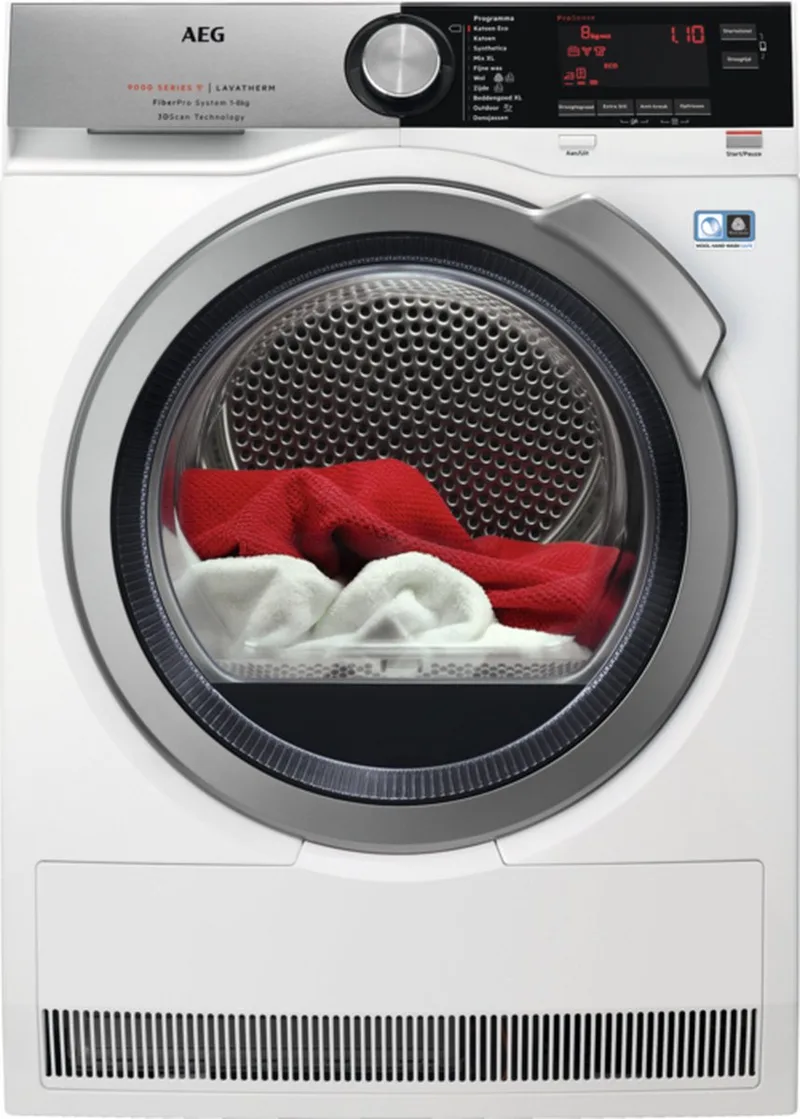 T9DEN87CC 9000 serie - Wasdroger Warmtepompdroger - 8 kg de AEG en Blanc – photo produit