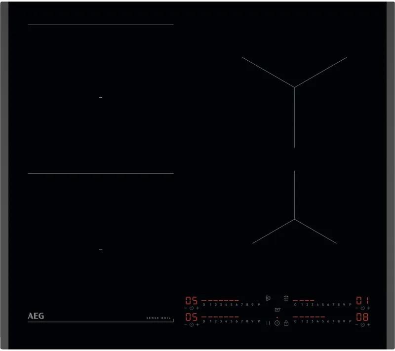 TI64IB10FB - Inbouw Inductiekookplaat - 60 cm - zones 4 zone(s) by AEG in Black – product photo