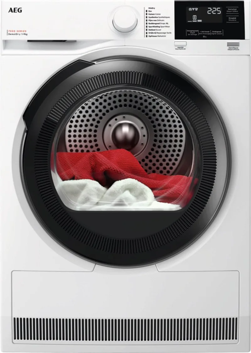 TR79CG34B 7000 SensiDry® - Warmtepomp Droogkast - 9 kg - NL/FR by AEG in White – product photo
