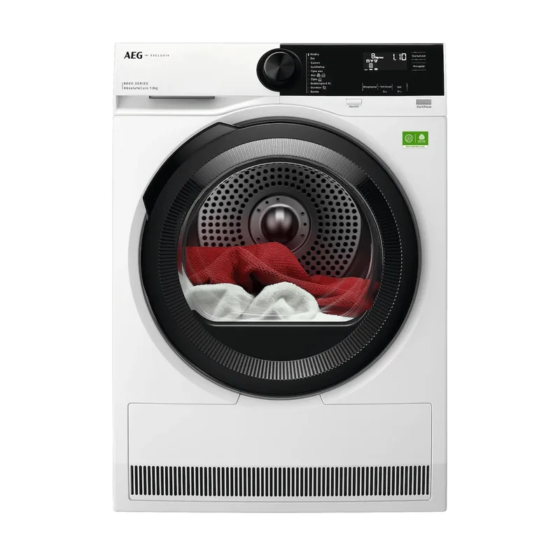 TR85ESSEN Warmtepompdroger Wit van AEG – productfoto