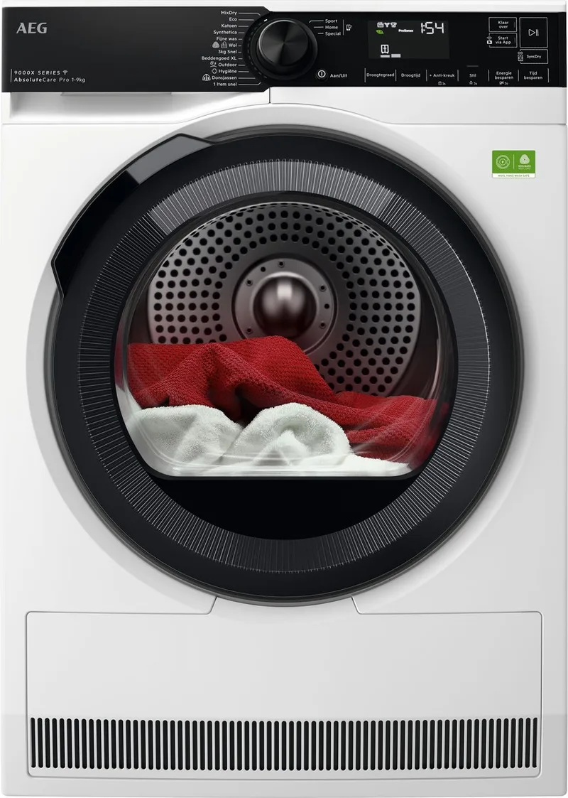 TR969V6C - 9000X - AbsoluteCare® Pro - Warmtepompdroger - Energielabel A - 9 kg de AEG en Blanc – photo produit