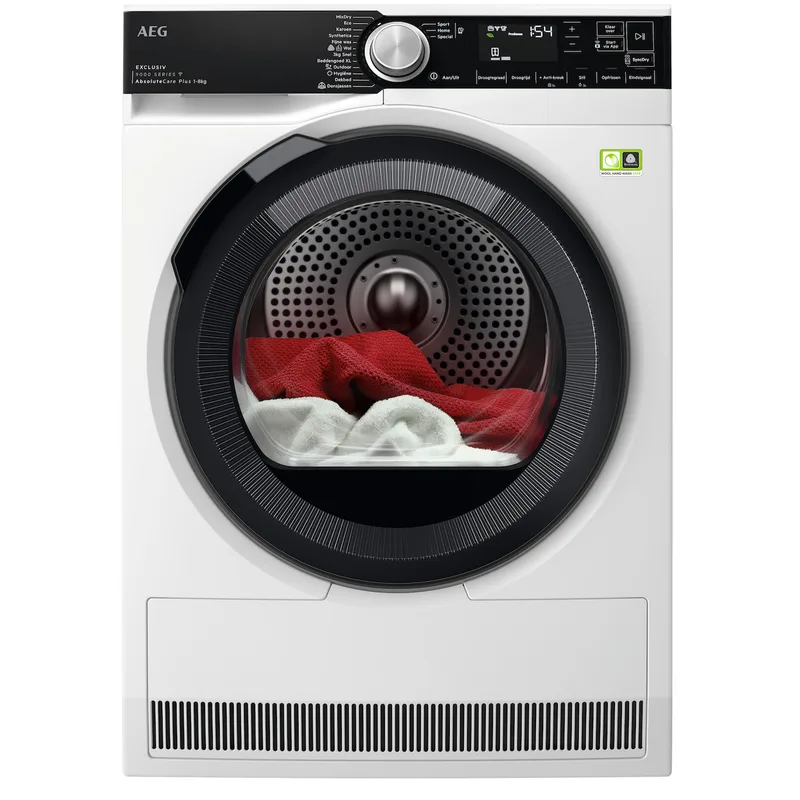 TR97BADEN AbsoluteCare Warmtepompdroger Wit van AEG – productfoto