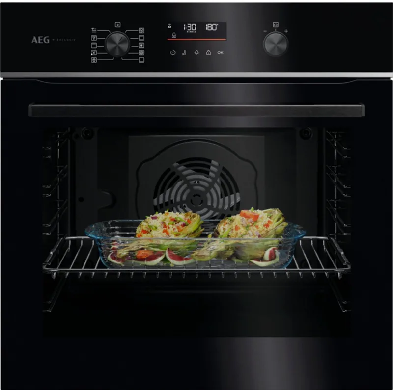 TU5PB401SB @ Inbouwoven Hetelucht Oven | Pyrolyse Zelfreiniging | SurroundCook | A++ | Max Volume 72 L by AEG in Black – product photo