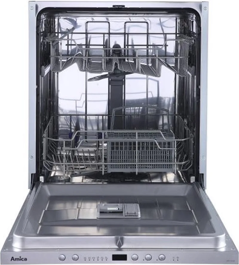 ADF1222S - Inbouw Vaatwasser - 12 Bestekken - 6 programma's - Halve ladingfunctie - Startuitstel - Hotair by Amica in Silver – product photo