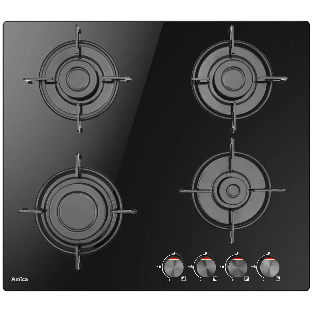 Table De Cuisson à Gaz Pgcd 6100bob 60 Cm 4 Feux de Amica – photo produit