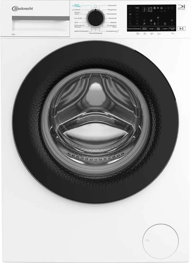 B WM 8A7 BS | Wasmachine | 8 kg | Label A | Duits display från Bauknecht i Vit – produktbild
