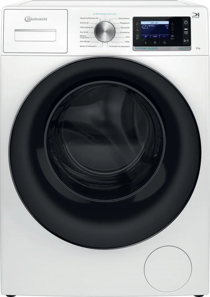 B6R 88E SILENCE DE | wasmachine | 8 kg | Duits Display | Steam van Bauknecht in Wit – productfoto