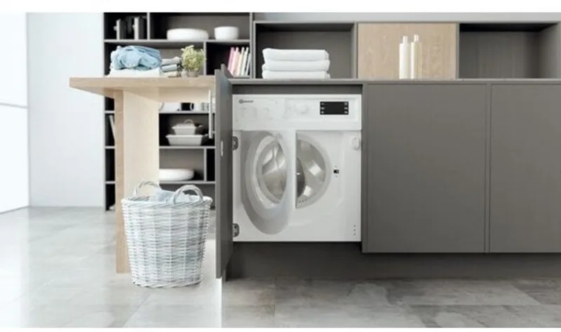 BI WMBG 71483E DE N | Inbouw wasmachine | Duits display van Bauknecht in Wit – productfoto