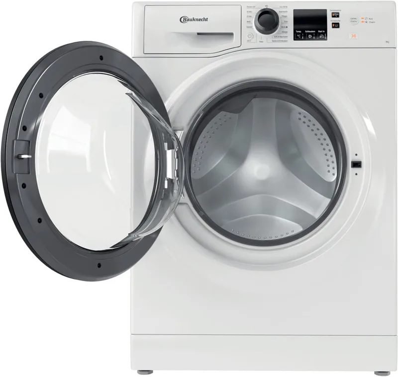 BPW 9A114 | Wasmachine | 9 kg | A label | Taaldispay Duits van Bauknecht in Wit – productfoto