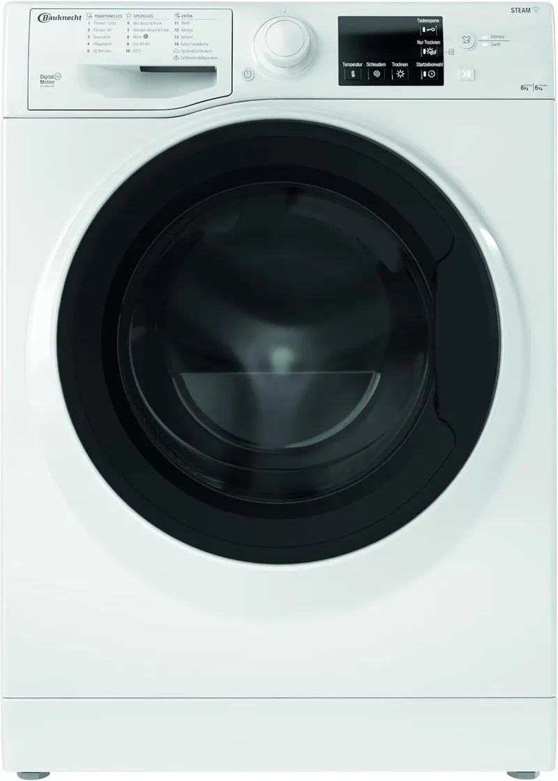 WATK Sense 86 DC | wasdroogcombinatie | 8-6 kg | Duits display de Bauknecht en Blanc – photo produit
