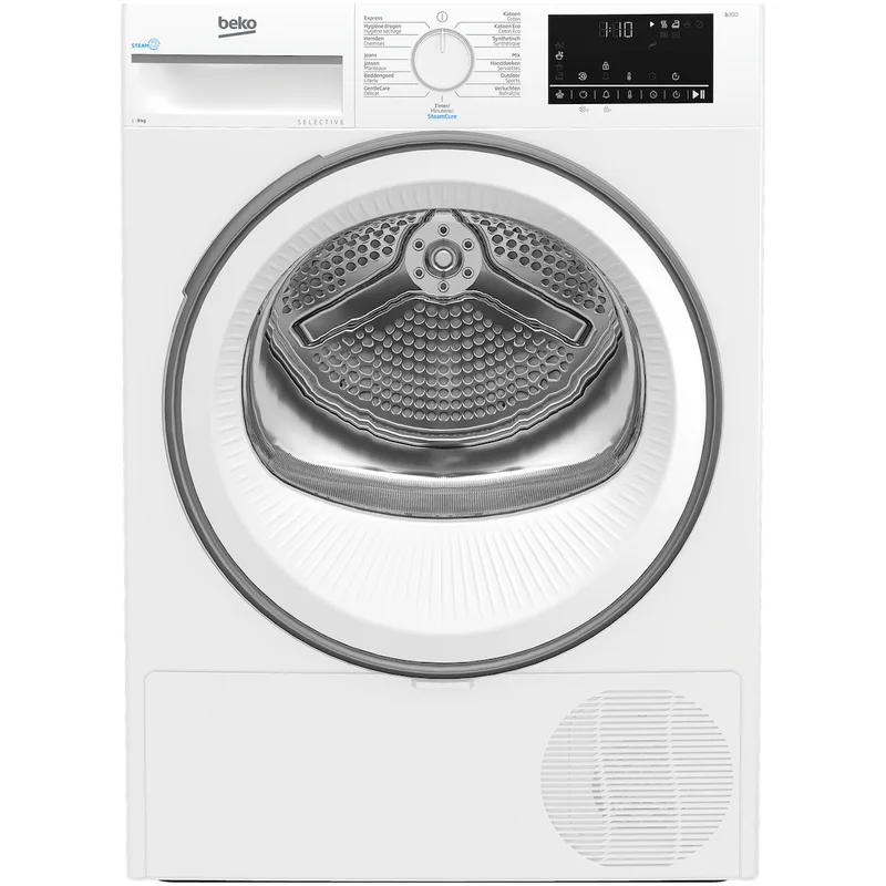 B3T6823W2 SteamCure Selective Line Warmtepompdroger Wit de Beko – photo produit