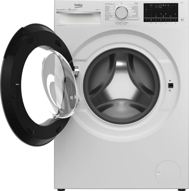 B3WT59610W - IronFast - RecycledTub™ - Wasmachine - 10% zuiniger dan energielabel A van Beko in Wit – productfoto