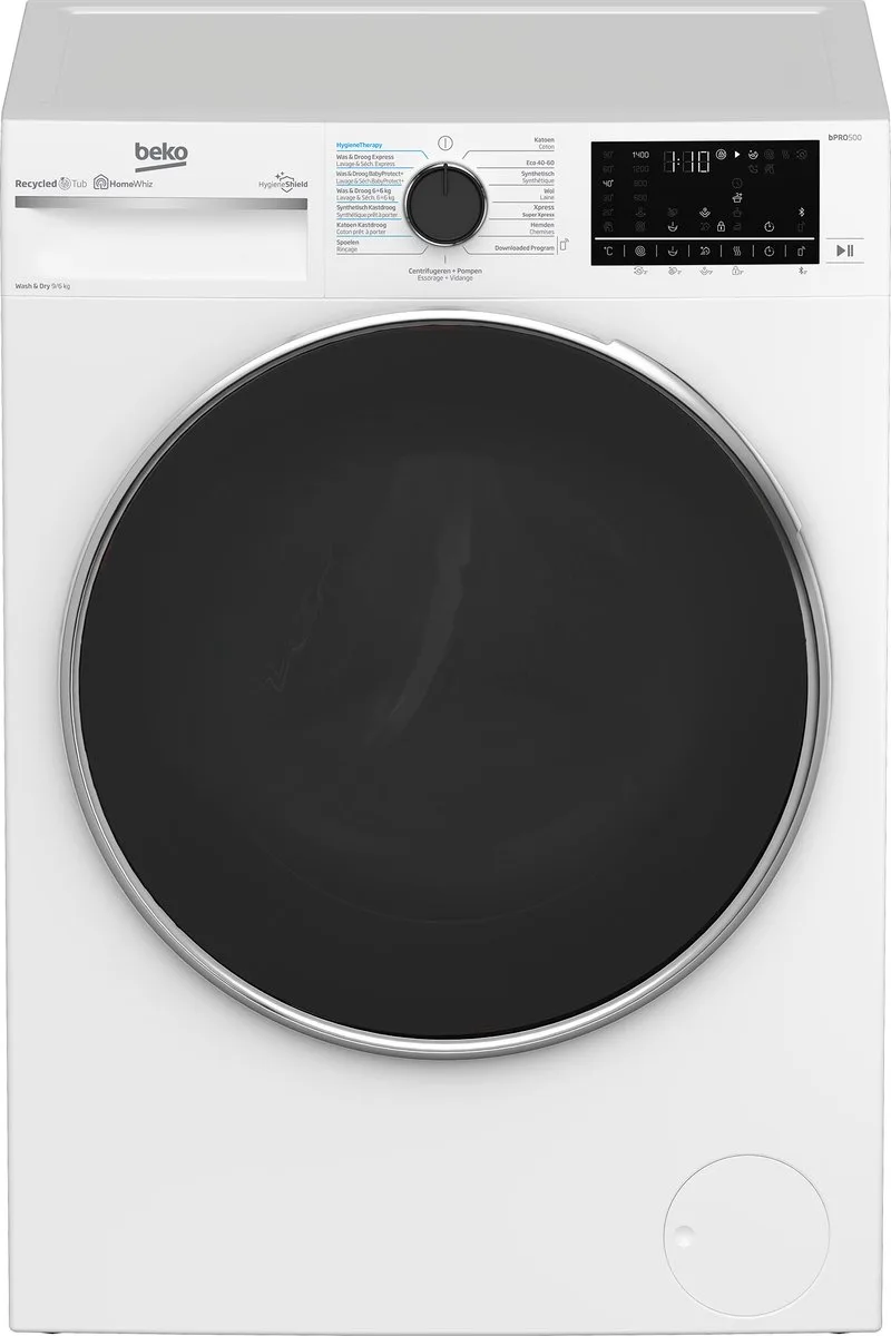 B5DT59442W Was-droogcombinatie 9 Kg wassen / 6 Kg drogen de Beko en Blanc – photo produit