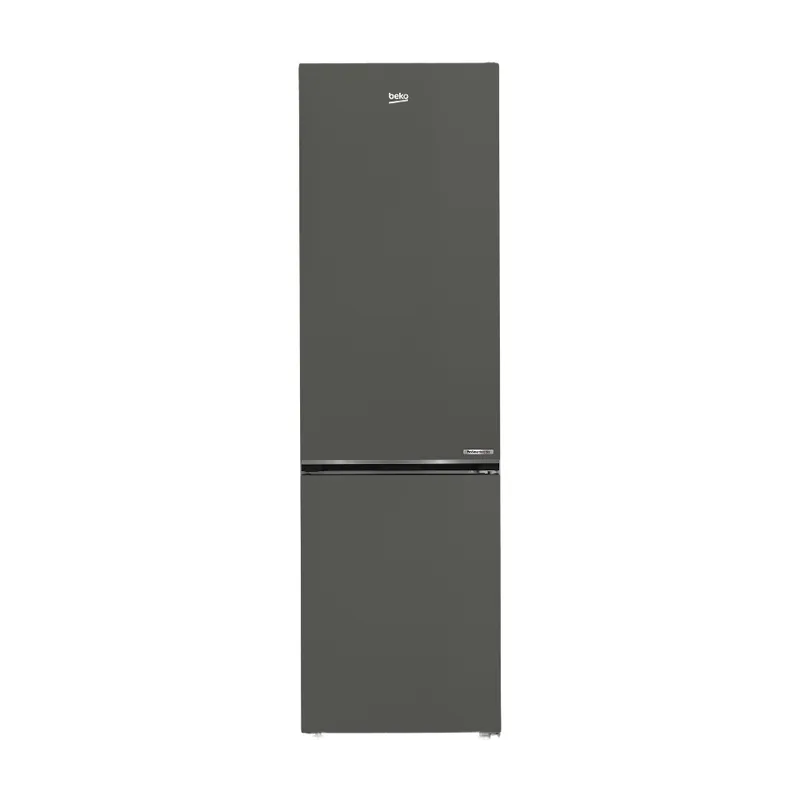 B7RCNA408HG Kühl-Gefrierkombination, 32 dB(A), (GP: B), 355 L, HarvestFresh, 0°C-Zone, MultiZone, Smooth Fit: 90° Türöffnung, ProSmart-Kompressor mit 10 Jahren Kompressorgarantie & VDE-Lebensdauertest für 25 Jahre, H x B x T: 203,5 x 59,5 x 66,3 cm, Manhattan Grey von Beko – Produktfoto
