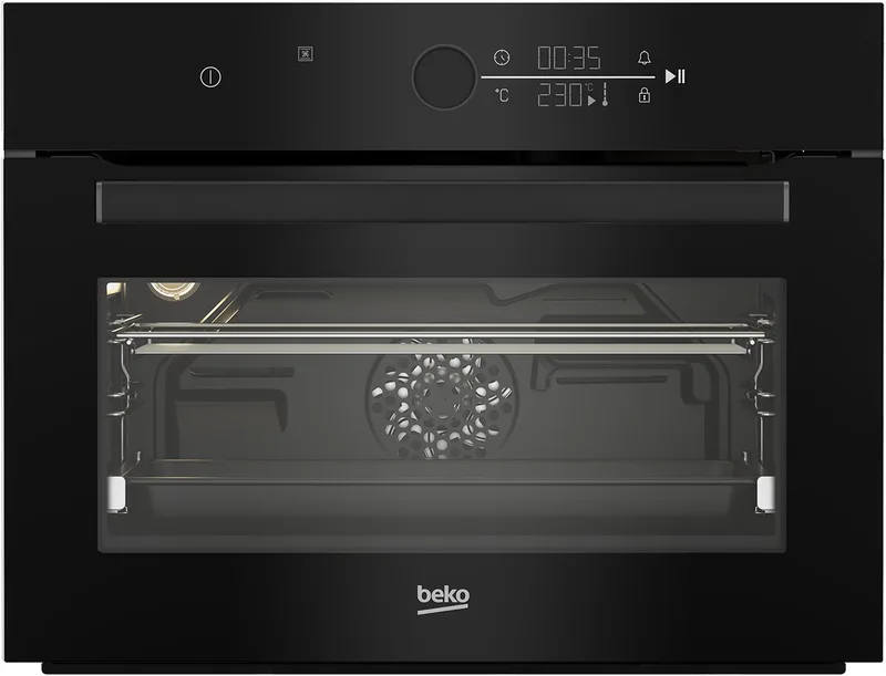 BBCM17400B - Inbouwoven - Zelfreinigend Stoom - Grill - 48 l - Ontdooifunctie - Draaiknop - Touch de Beko en Noir – photo produit
