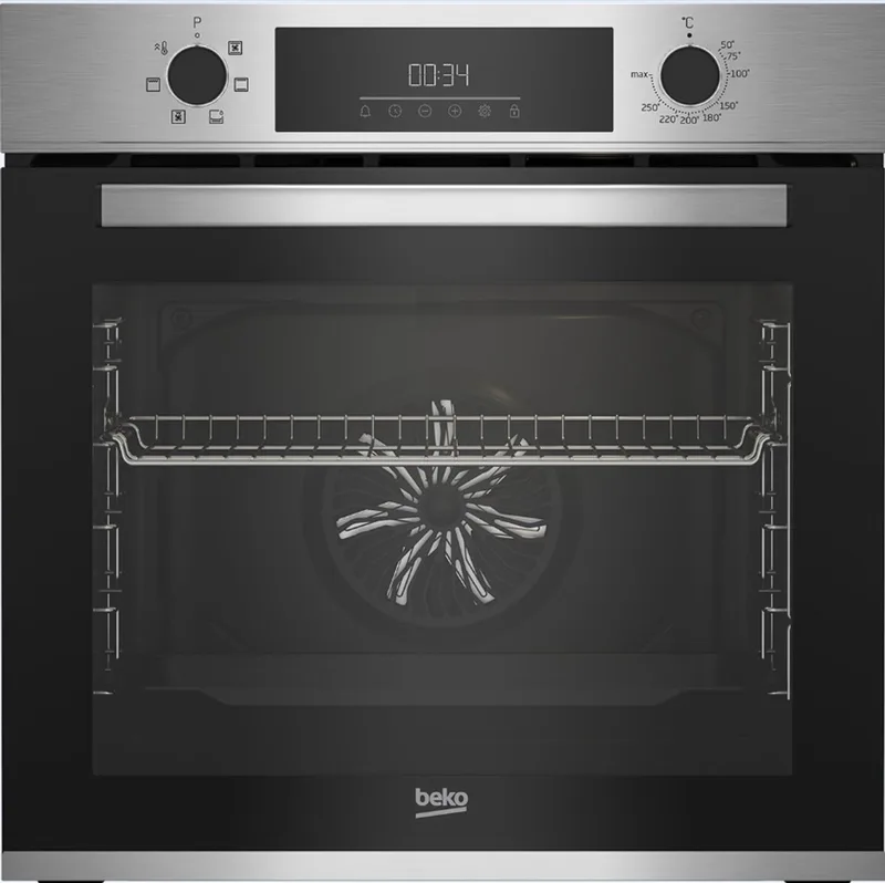 BBIE12300XD - Inbouwoven - Grijs by Beko in Roestvrijstaal – product photo