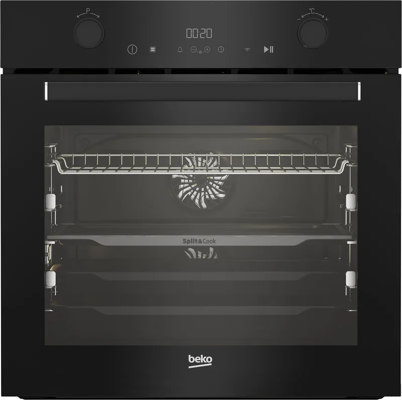 BBVM17400BDS - Inbouwoven - Solo oven - Elektrische grill - 72 l - A+ label - SoftClose® Deur - Draaiknoppen by Beko in Black – product photo