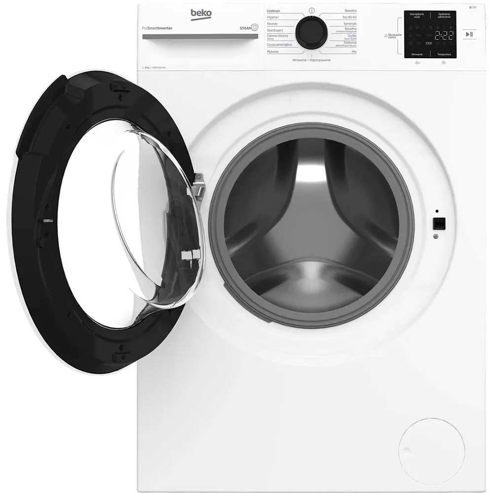 Bm1wfu38225ww Frontbetjent Vaskemaskine fra Beko – produktbillede