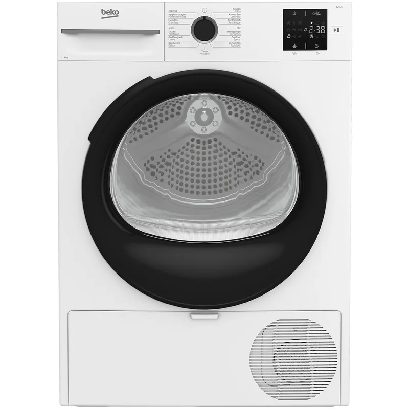 BM3T3823W Warmtepompdroger Wit van Beko – productfoto