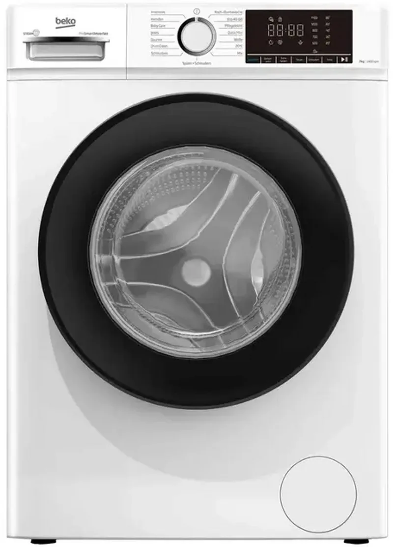 BM3WFOE741PSA | Wasmachine | A | 7 kg |SteamCure | Taaldisplay Duits fra Beko i Hvid – produktbillede
