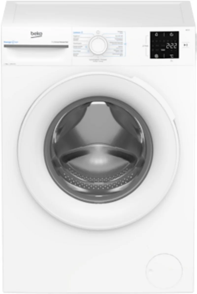 BM3WFU39412CW | Wasmachine | 9 kg | Taaldisplay Duits von Beko in Weiß – Produktfoto