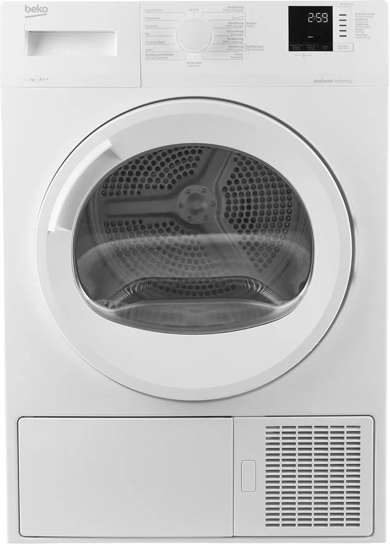 DF7332TX0 - Warmtepompdroger från Beko i Vit – produktbild