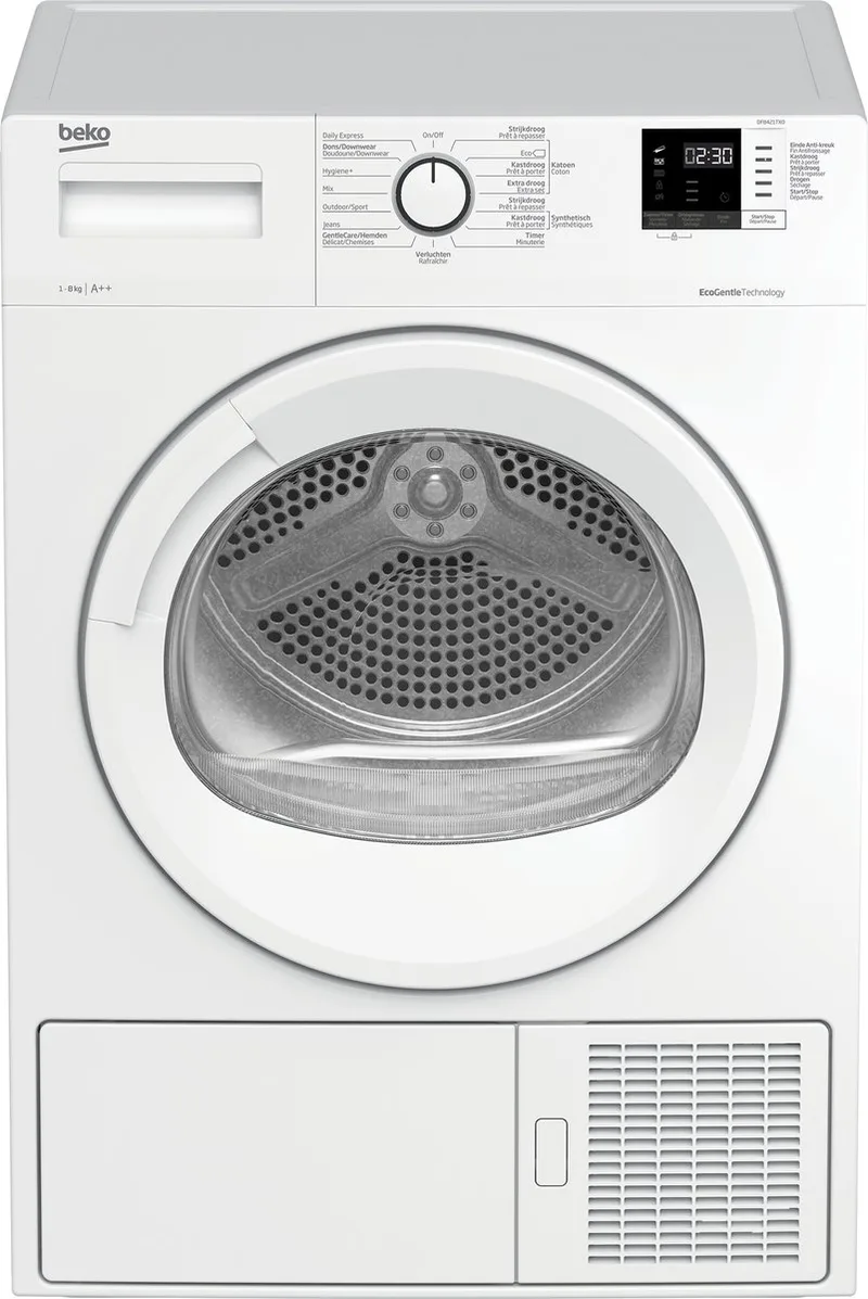 DF8421TX0 - Warmtepompdroger - NL/FR de Beko en Blanc – photo produit