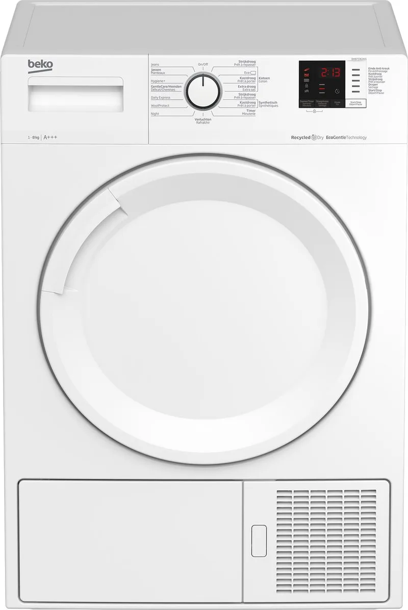 DH8733GA01 - RecycledDry™ - Warmtepompdroger - NL/FR från Beko i Vit – produktbild