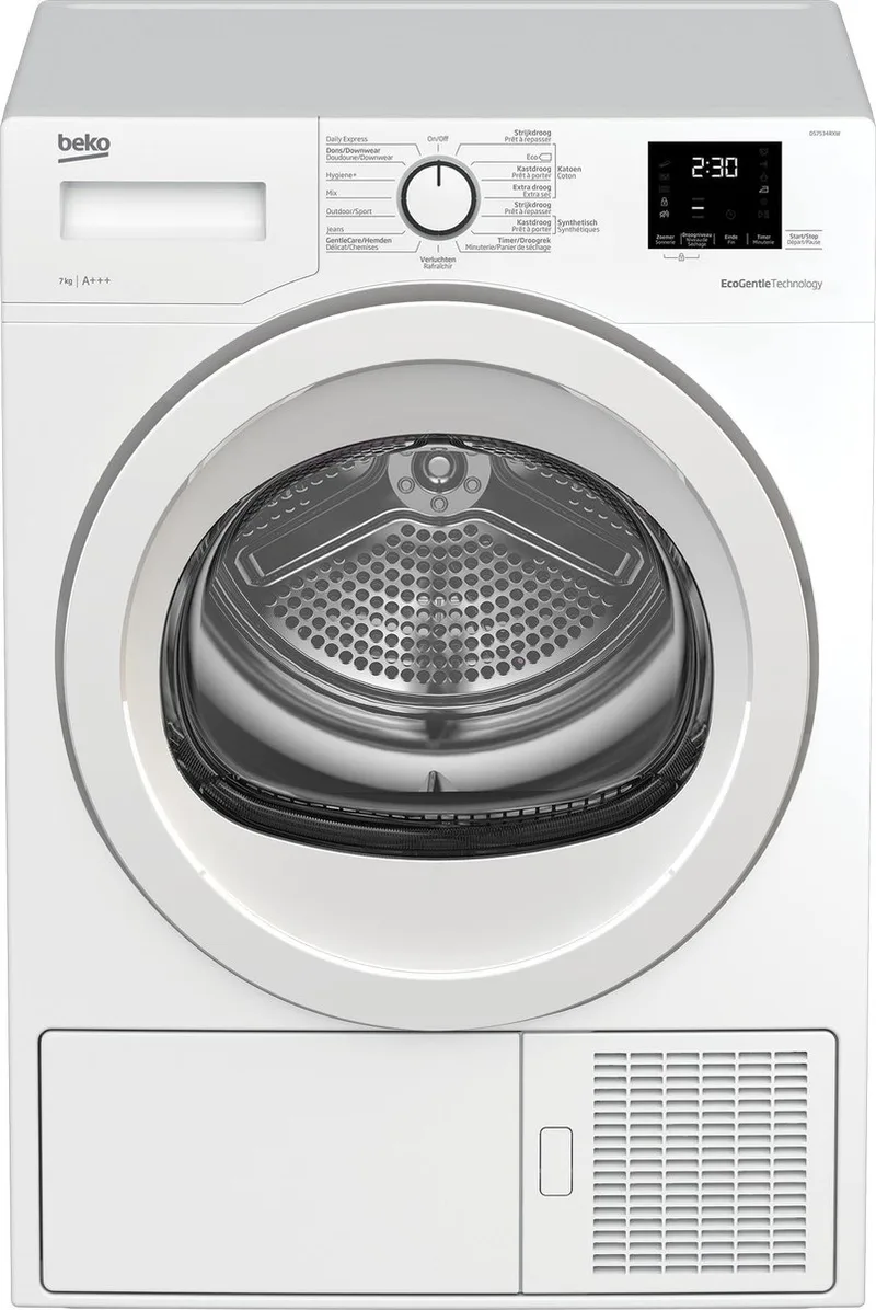 DS7534RXW wasdroger Vrijstaand Voorbelading 7 kg A+++ by Beko in White – product photo