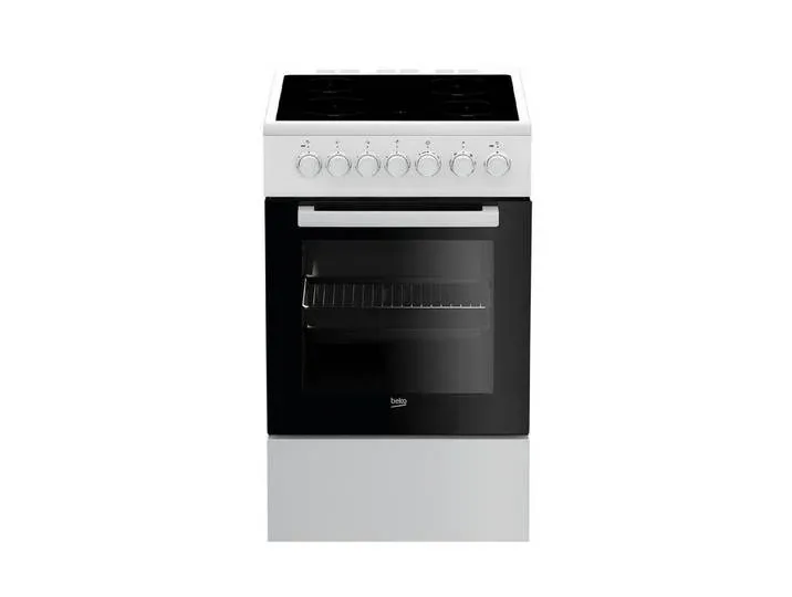 Elektro-Standherd FSM57100GW, Heißluft, Glaskeramik-Kochfeld, 50 cm Breite de Beko – photo produit