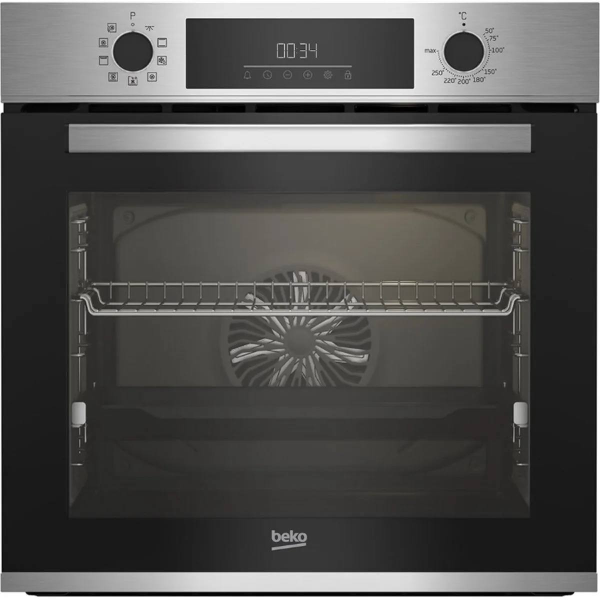 geïntegreerde multifunctionele oven 72l 60cm roestvrij staal katalyse de Beko en Roestvrijstaal – photo produit