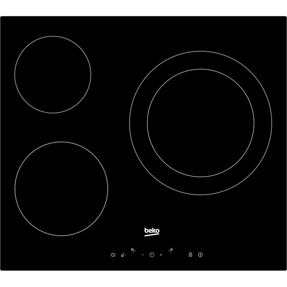 Hic63402t Glaskeramikkochfeld 58 Cm 3 Brennern von Beko – Produktfoto