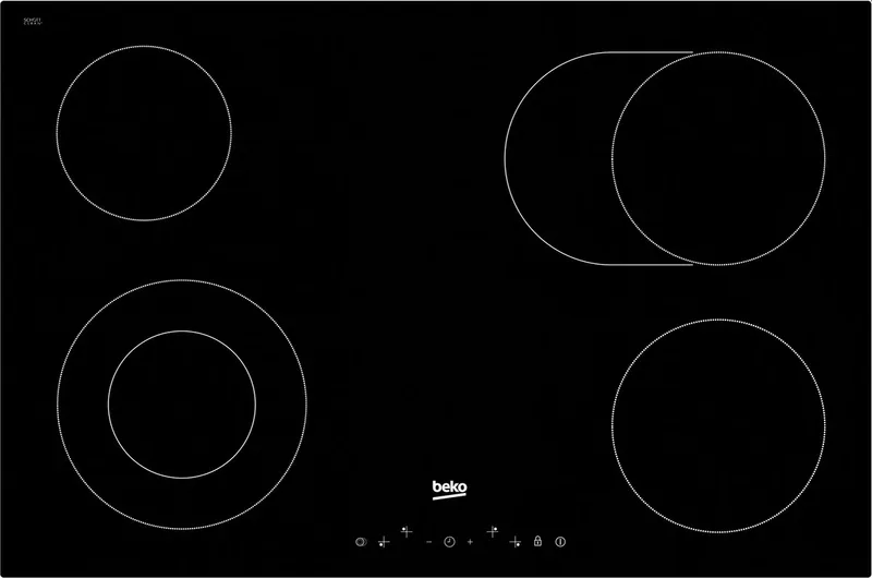 HIC84401 - Keramische kookplaat van Beko in Zwart – productfoto